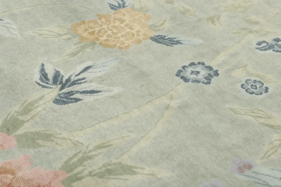 Square Chinese Art Deco Rug