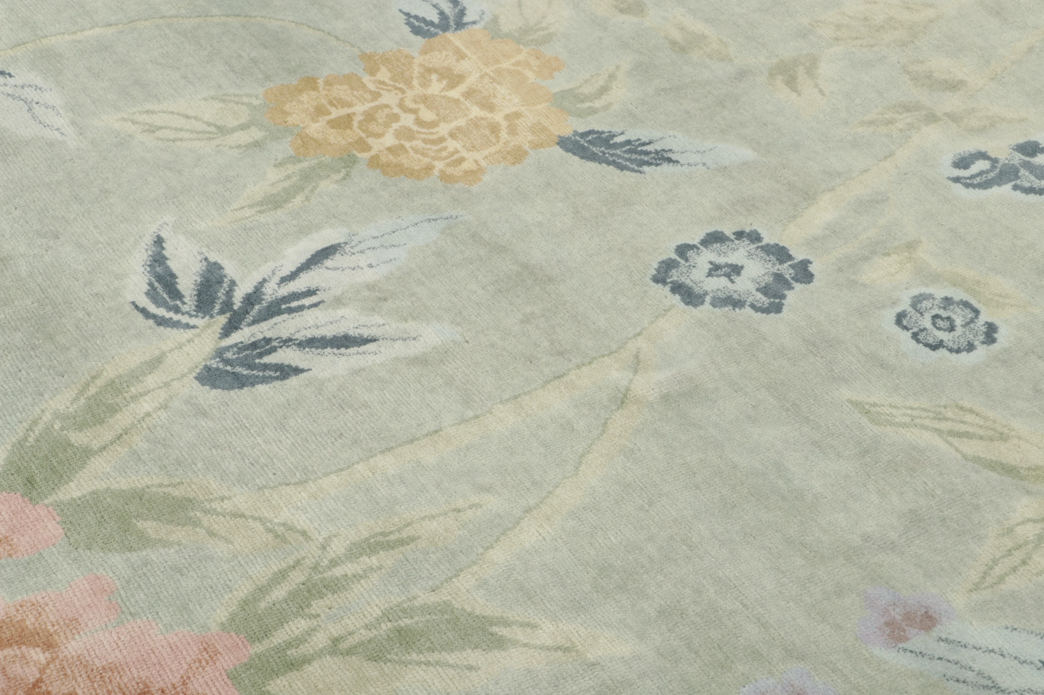 Square Chinese Art Deco Rug