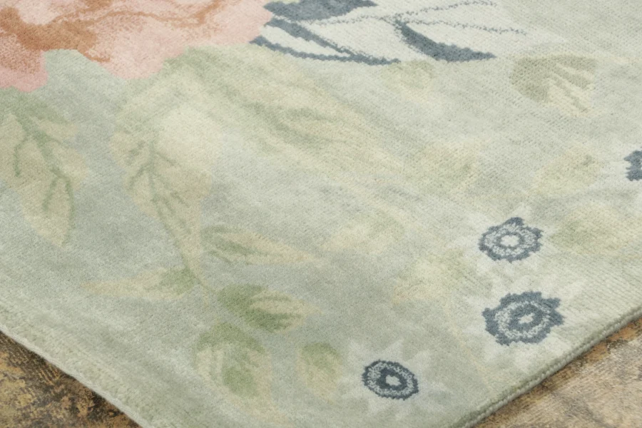 Square Chinese Art Deco Rug