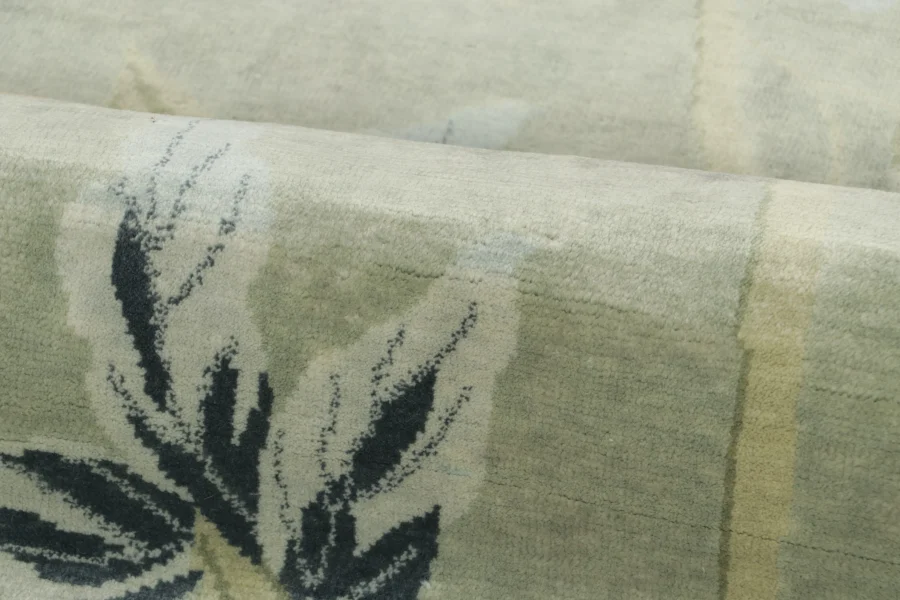 Square Chinese Art Deco Rug