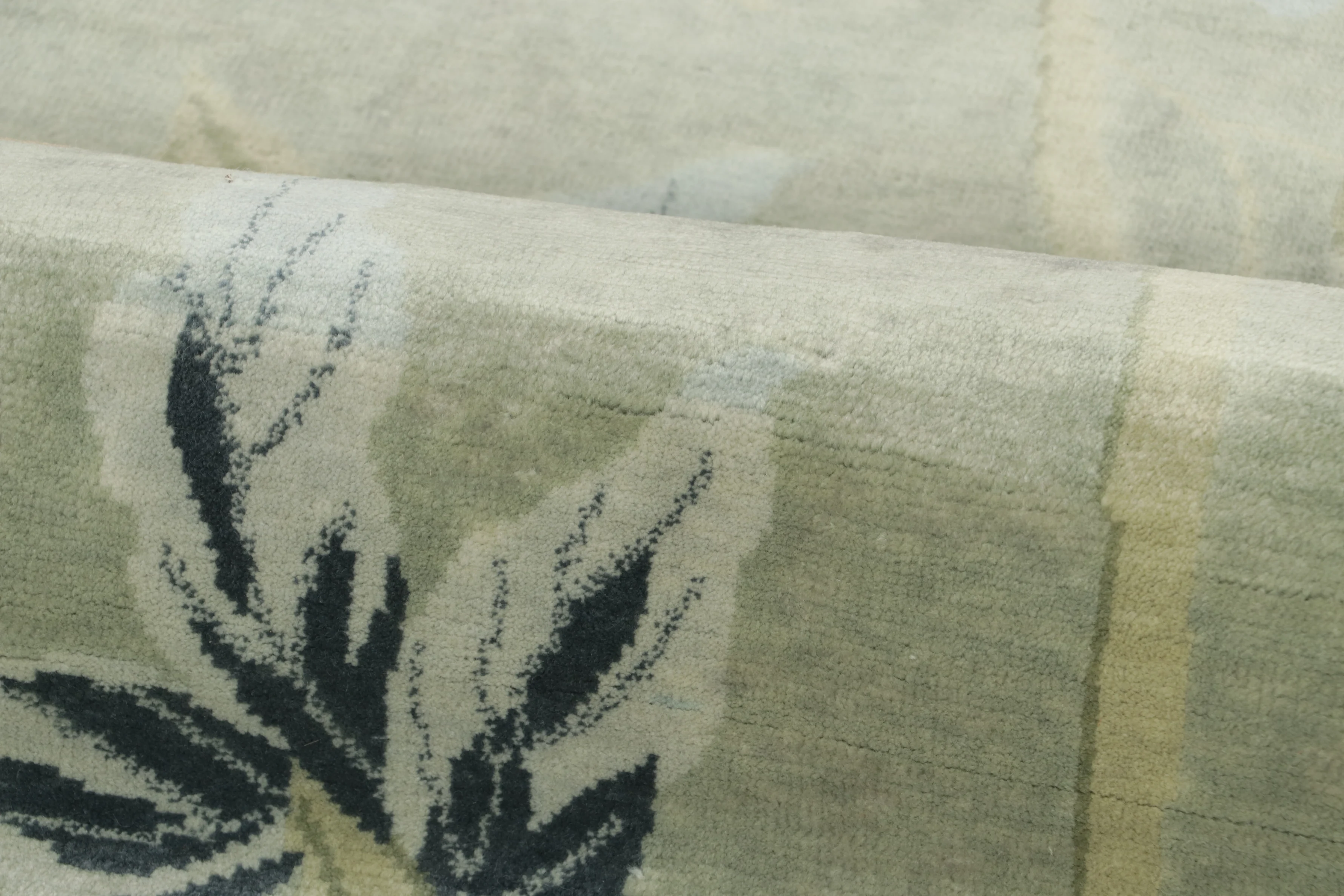 Square Chinese Art Deco Rug