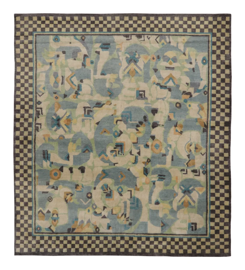 Rug & Kilim's Contemporary Art Deco Rug with Interwar Modernist Design
