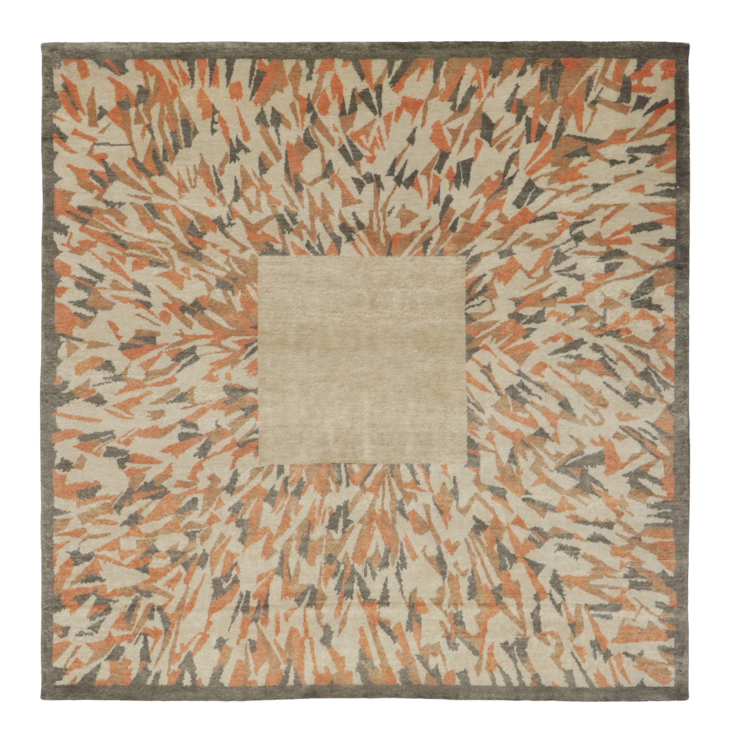 Square Contemporary Art Deco Rug