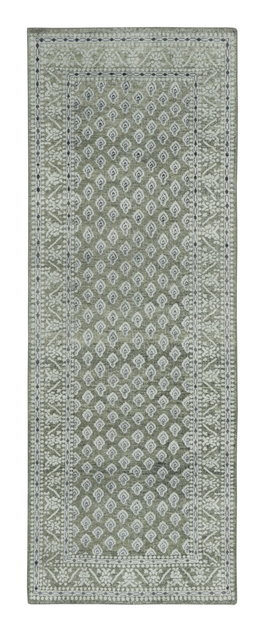 Block Print Geometric Runner