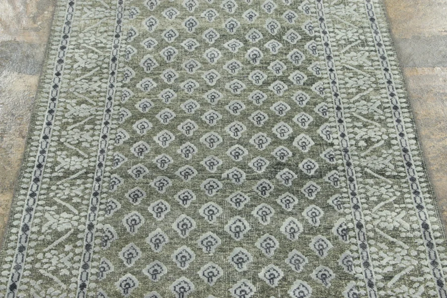 Block Print Geometric Runner