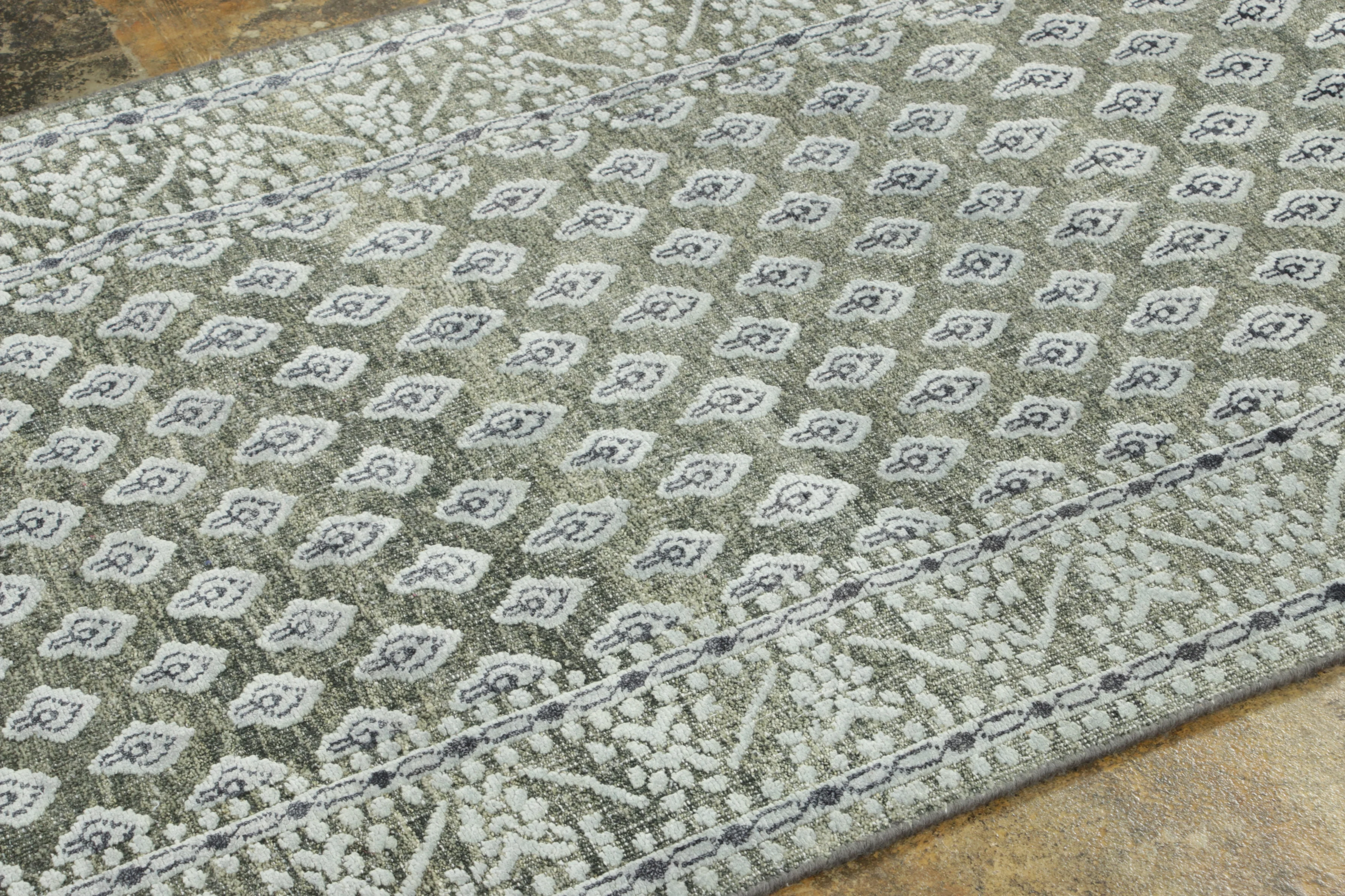 Block Print Geometric Runner