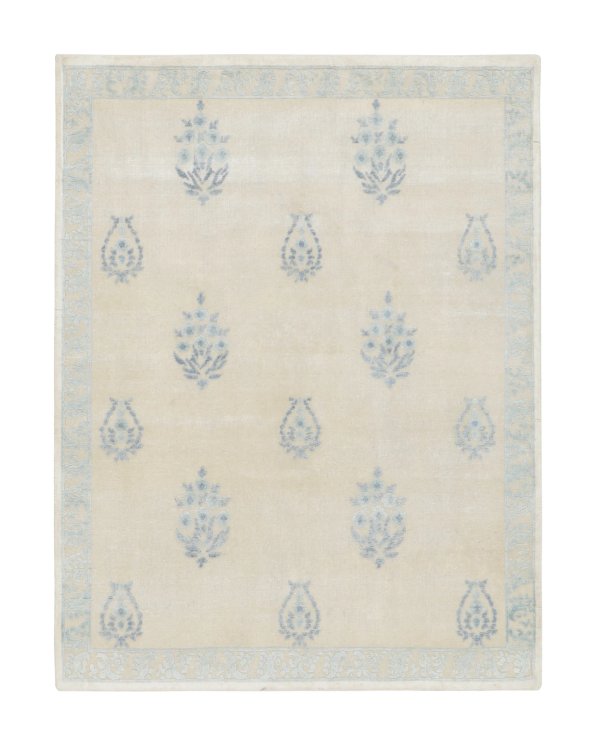 Block Print Floral Rug