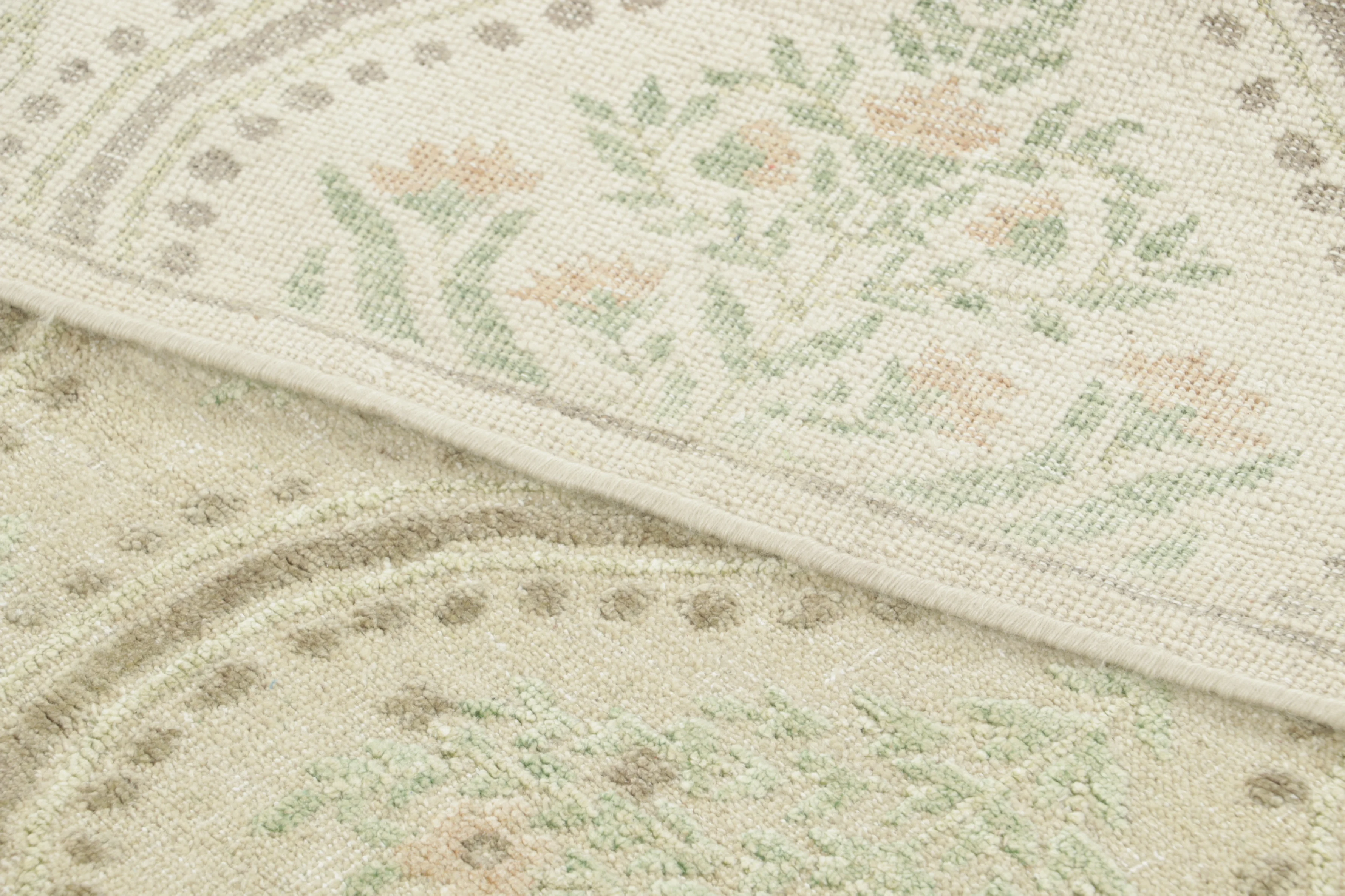 Block Print Floral Square Rug