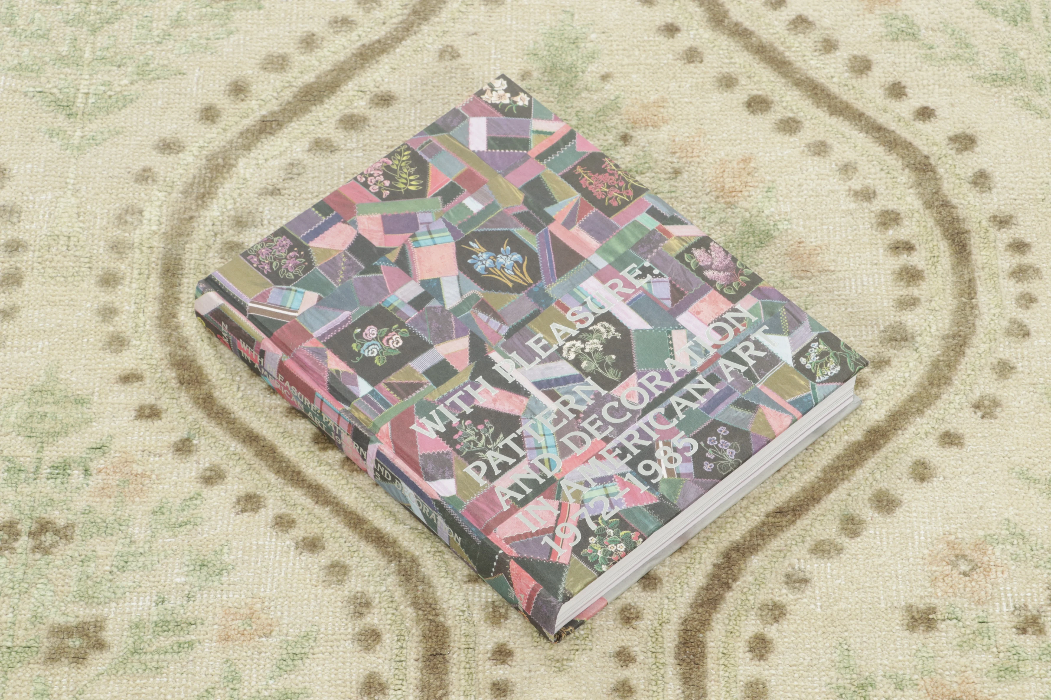 Block Print Floral Square Rug