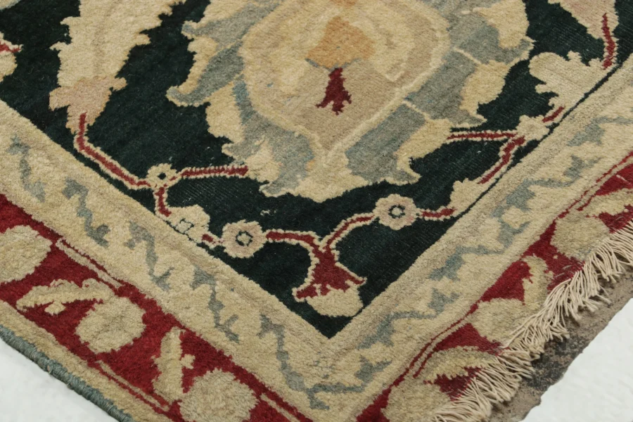 Antique Distressed Agra Rug
