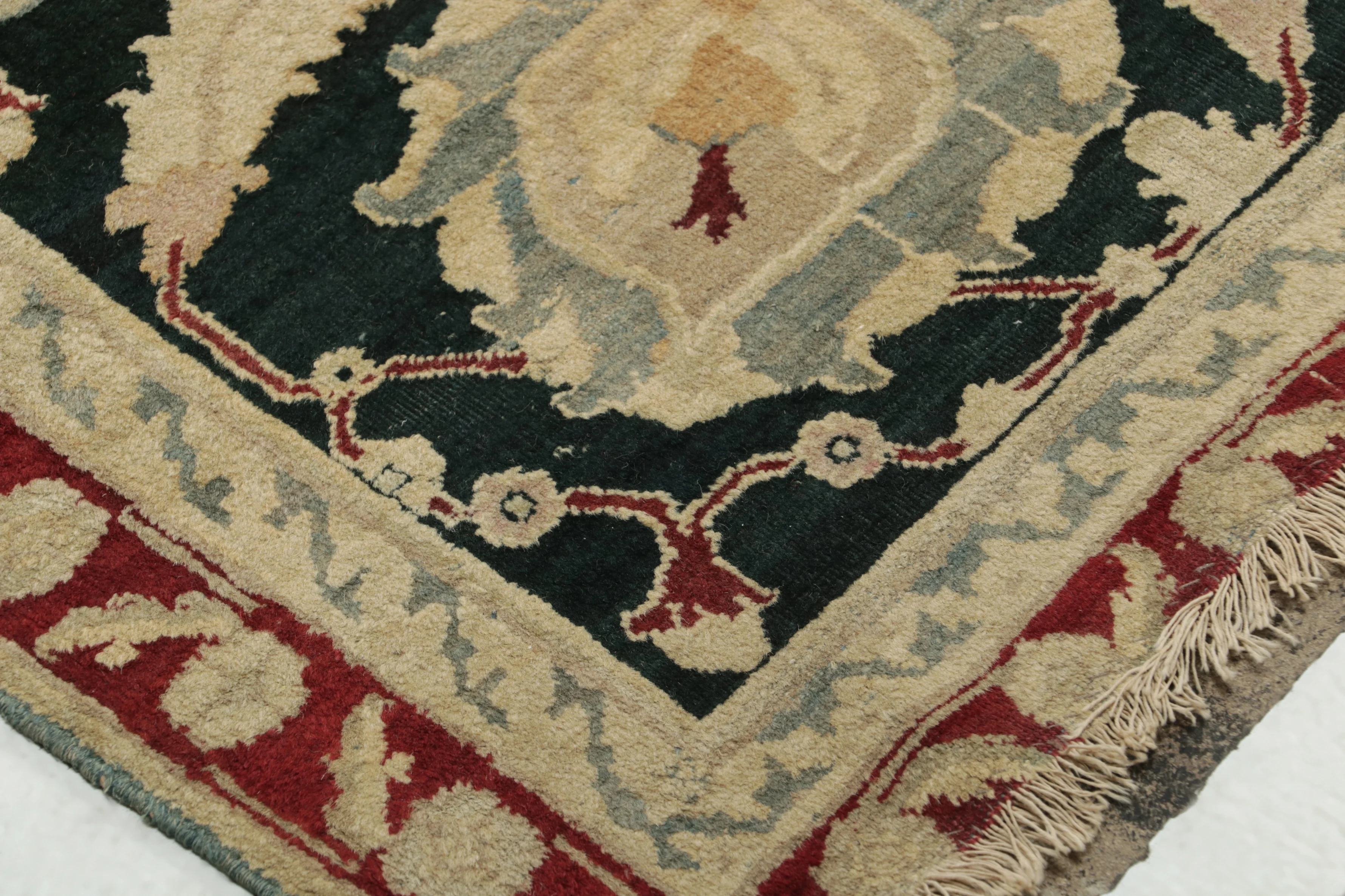 Antique Distressed Agra Rug