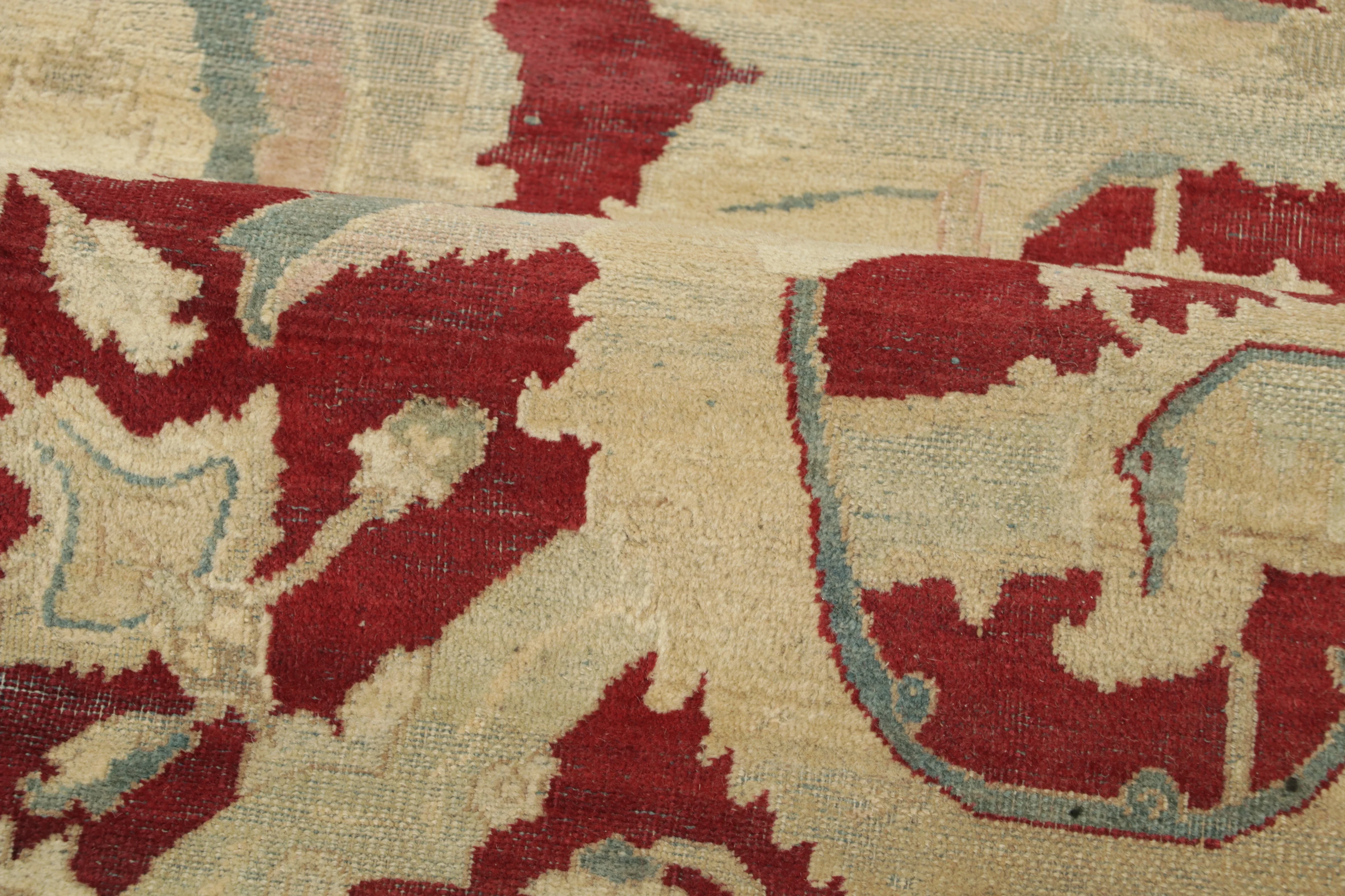 Antique Distressed Agra Rug