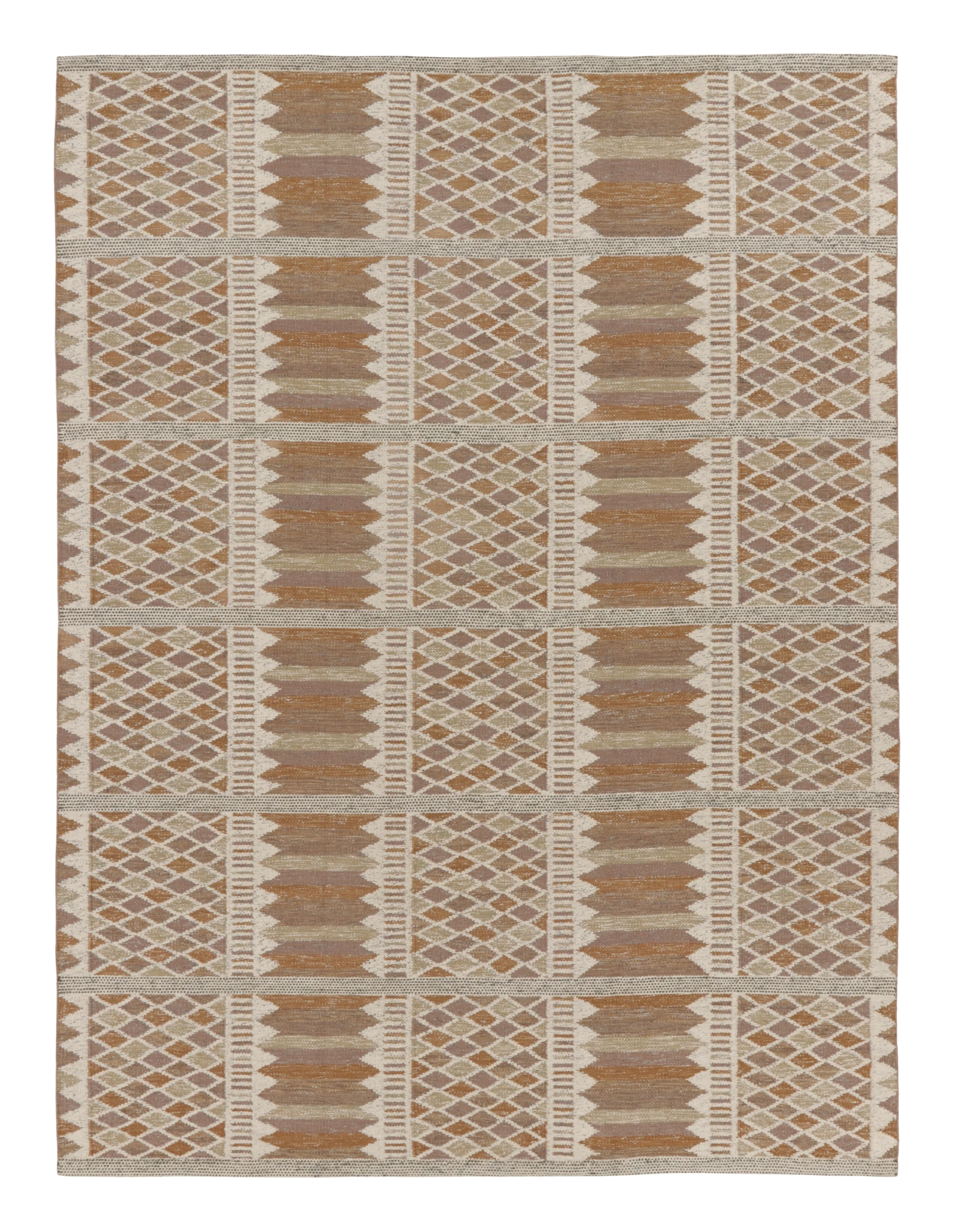 Contemporary Scandinavian Flatweave Custom Rug
