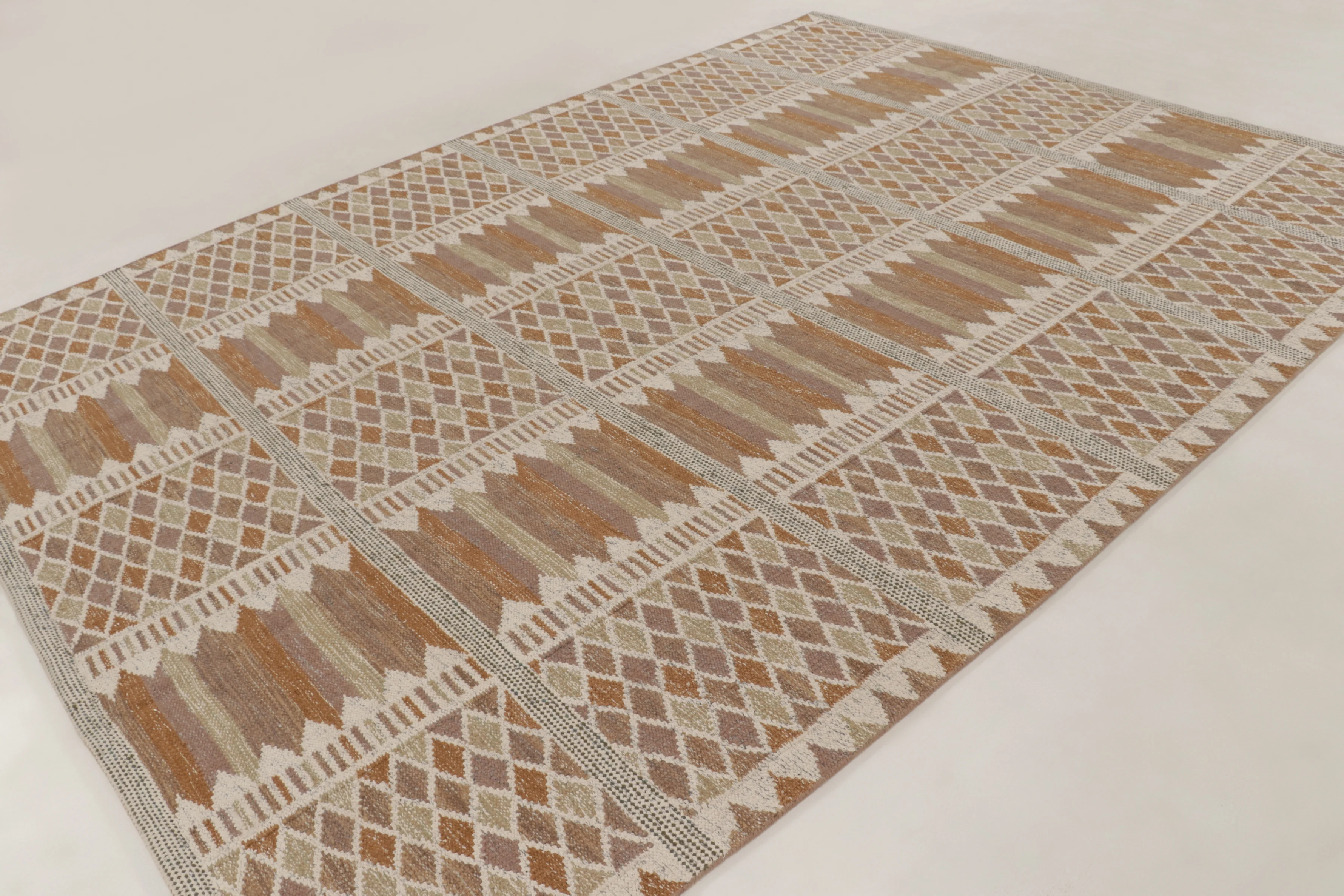 Contemporary Scandinavian Flatweave Custom Rug
