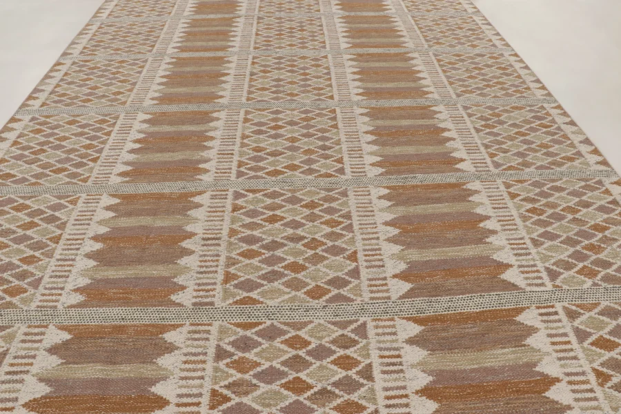 Contemporary Scandinavian Flatweave Custom Rug