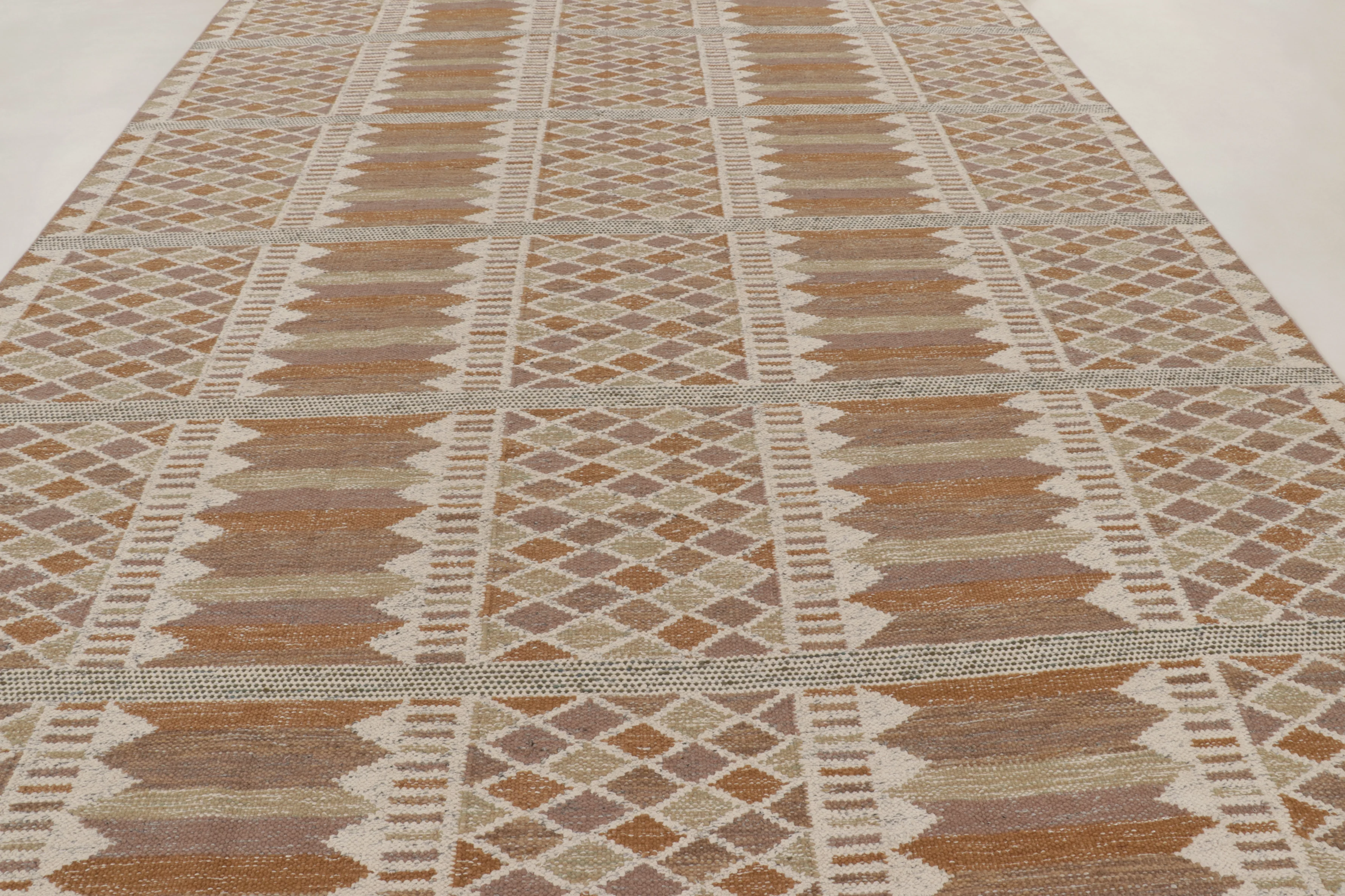 Contemporary Scandinavian Flatweave Custom Rug