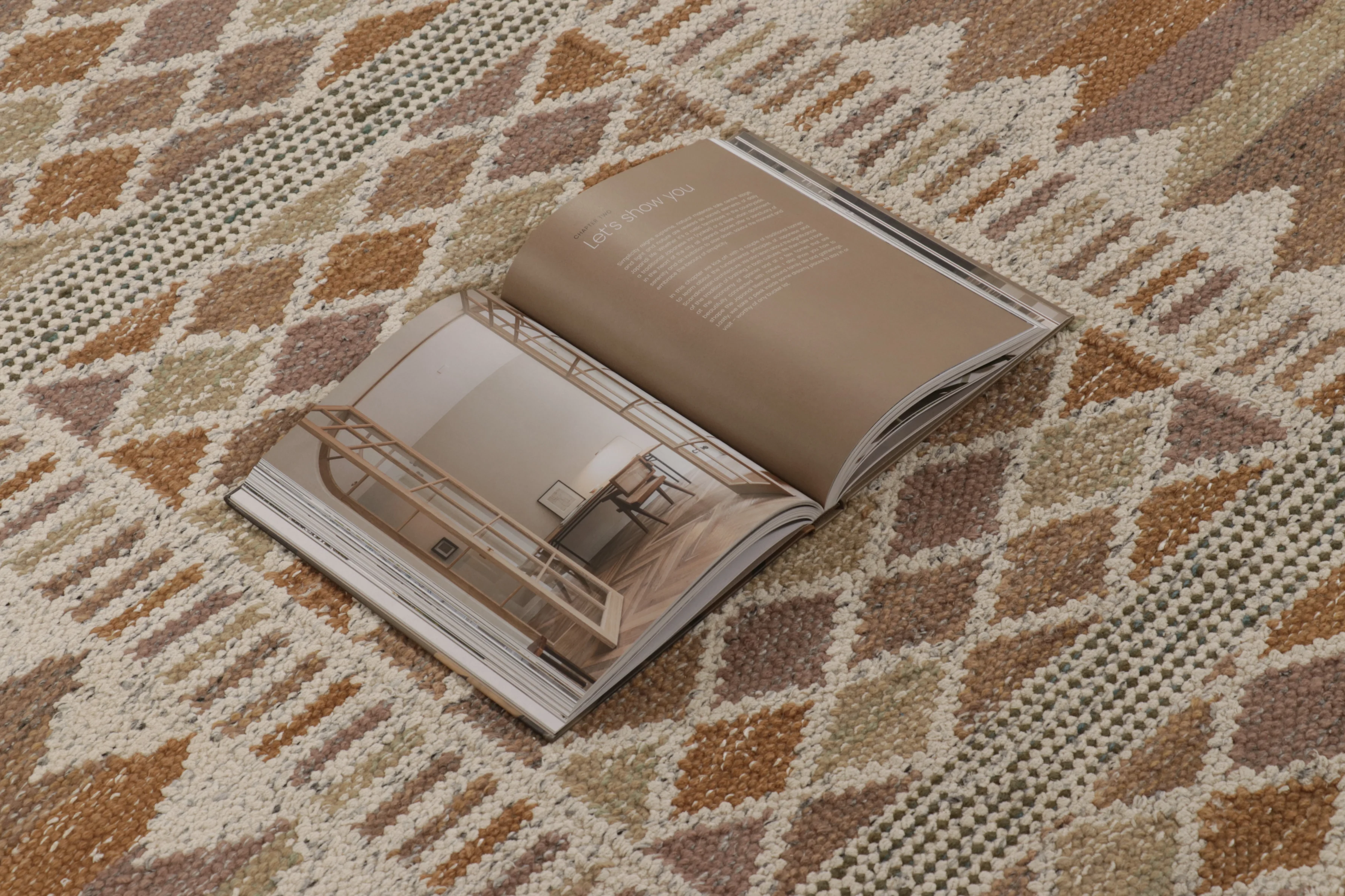 Contemporary Scandinavian Flatweave Custom Rug