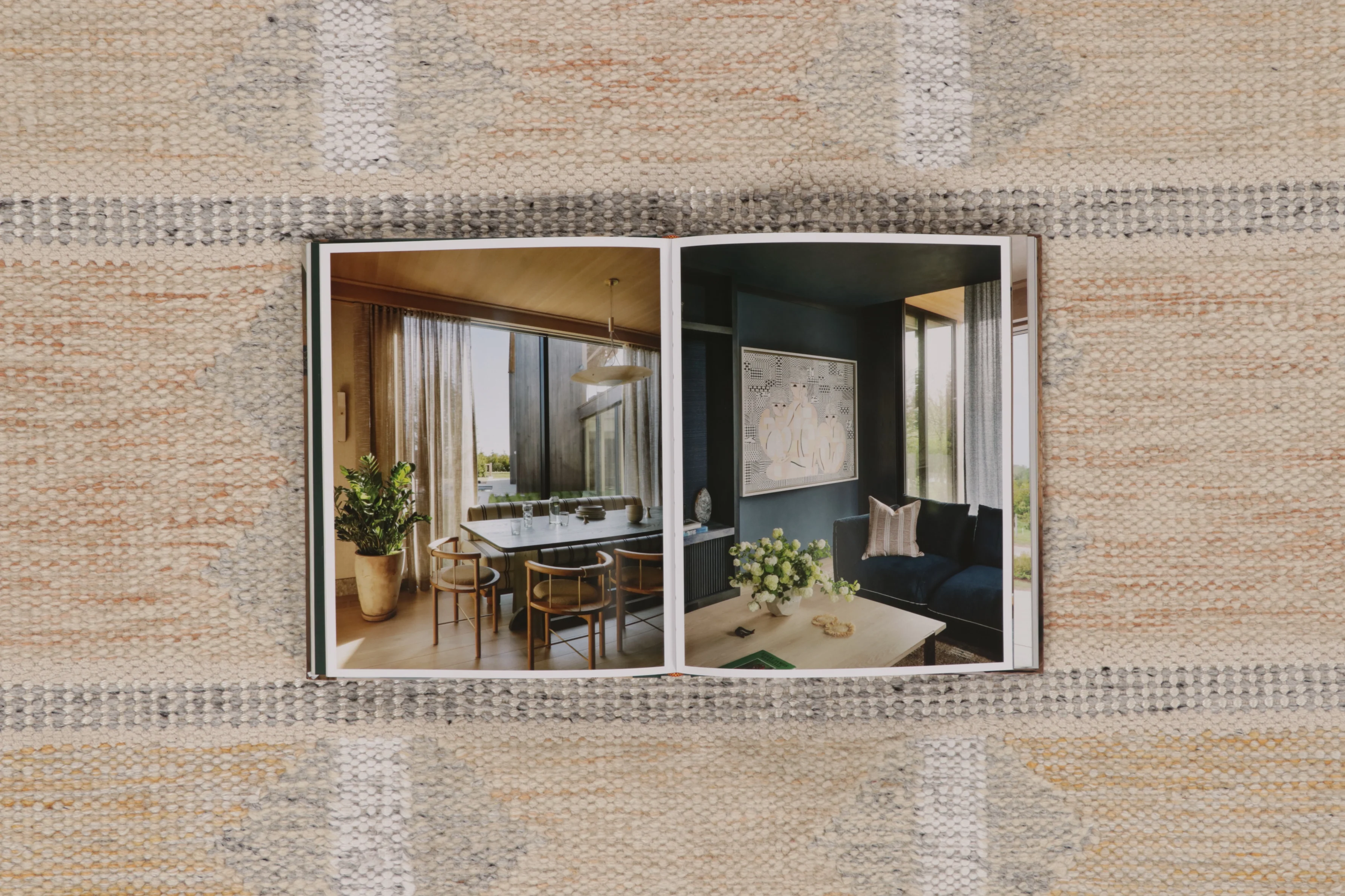Contemporary Scandinavian Flatweave Rug