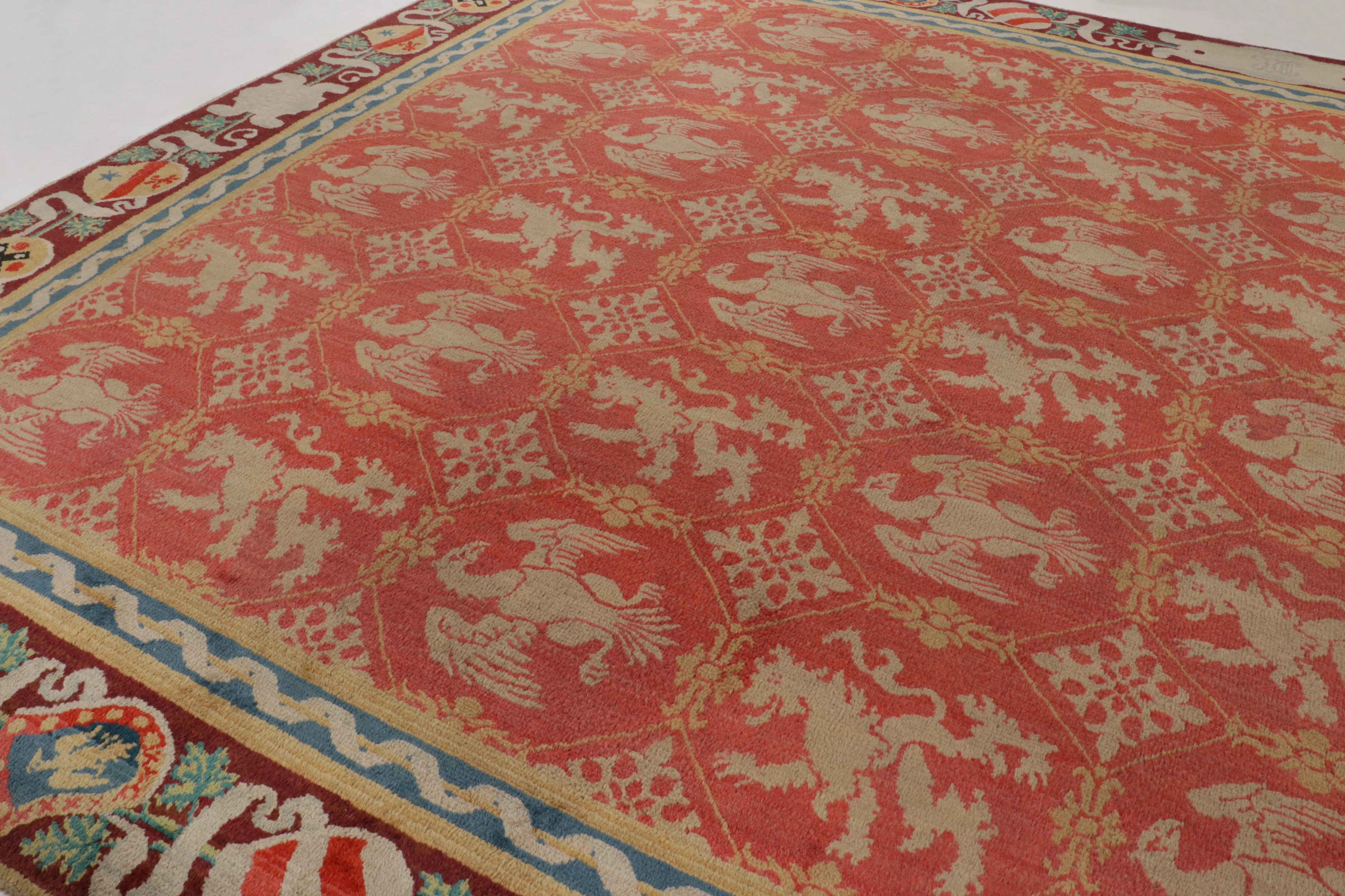 Oversized Antique European Pictorial Rug