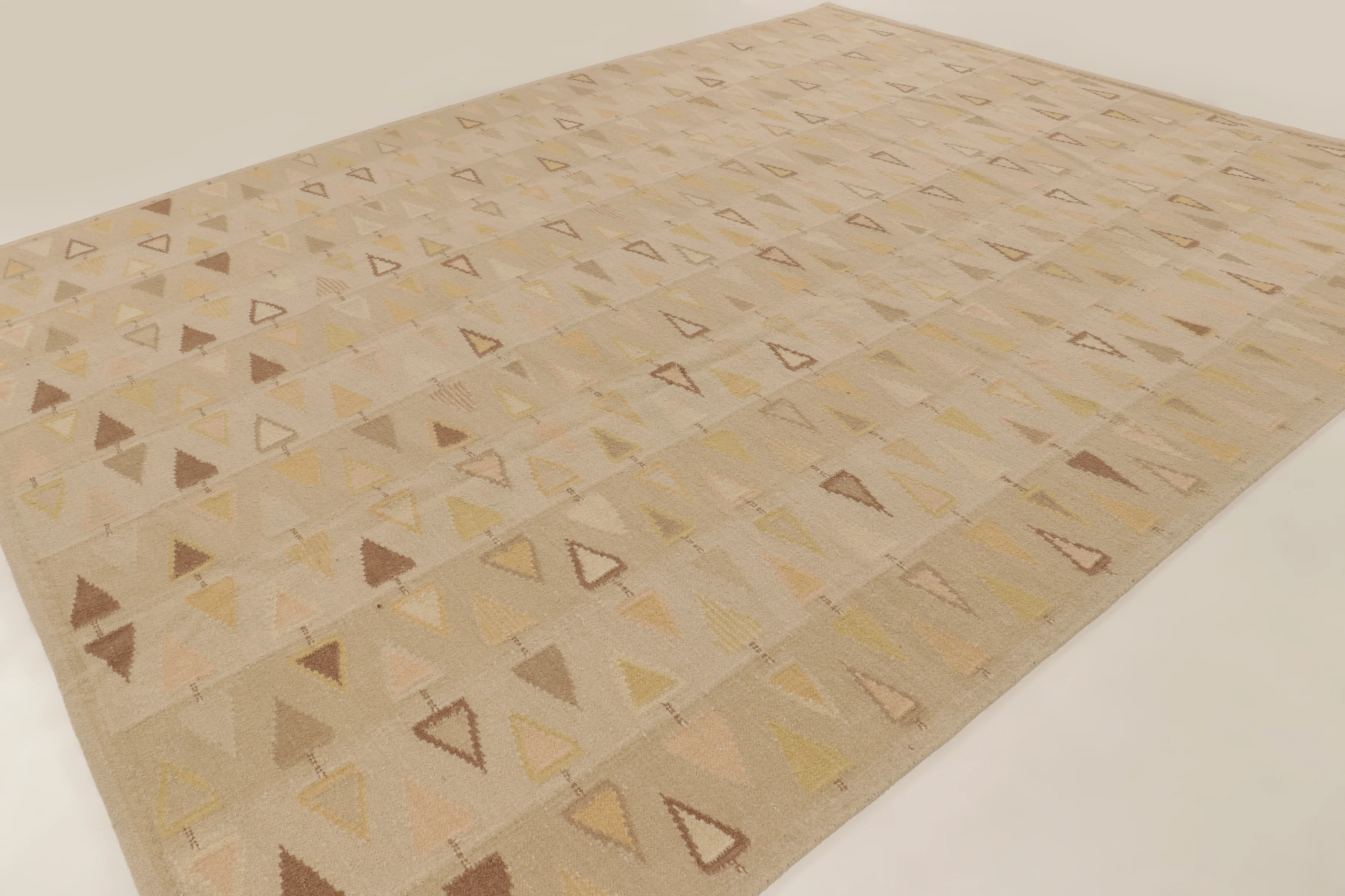 Contemporary Scandinavian Flatweave Rug