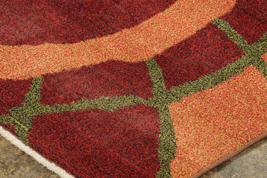 Vintage Mid-Century Modern Geometric Rug