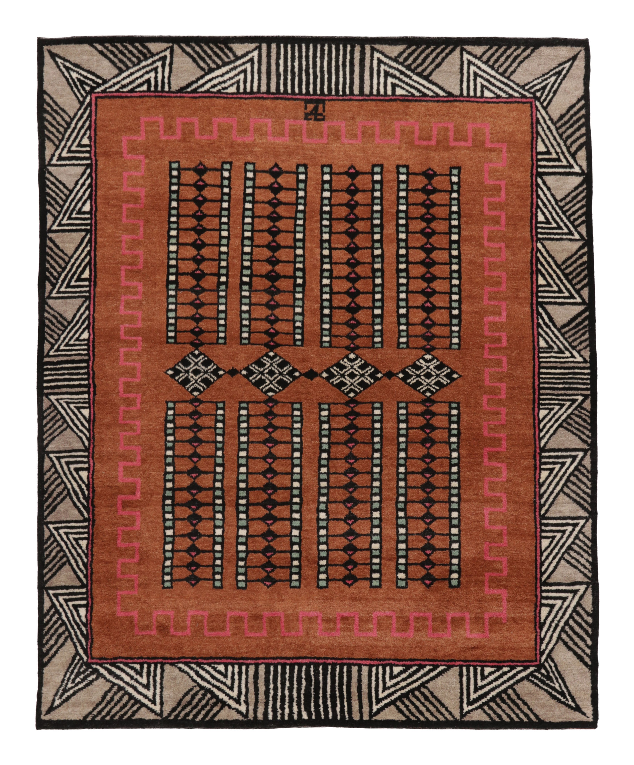 Contemporary Art Deco Geometric Rug