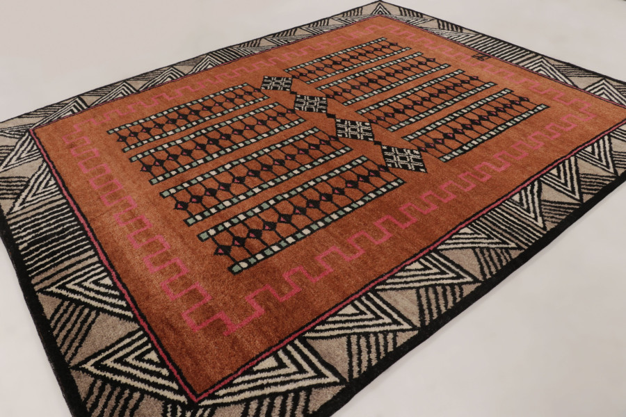 Contemporary Art Deco Geometric Rug