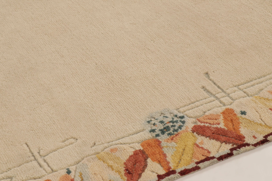 Contemporary Art Deco Floral Rug