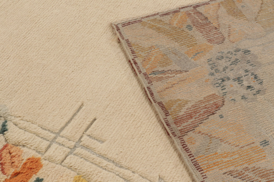 Contemporary Art Deco Floral Rug