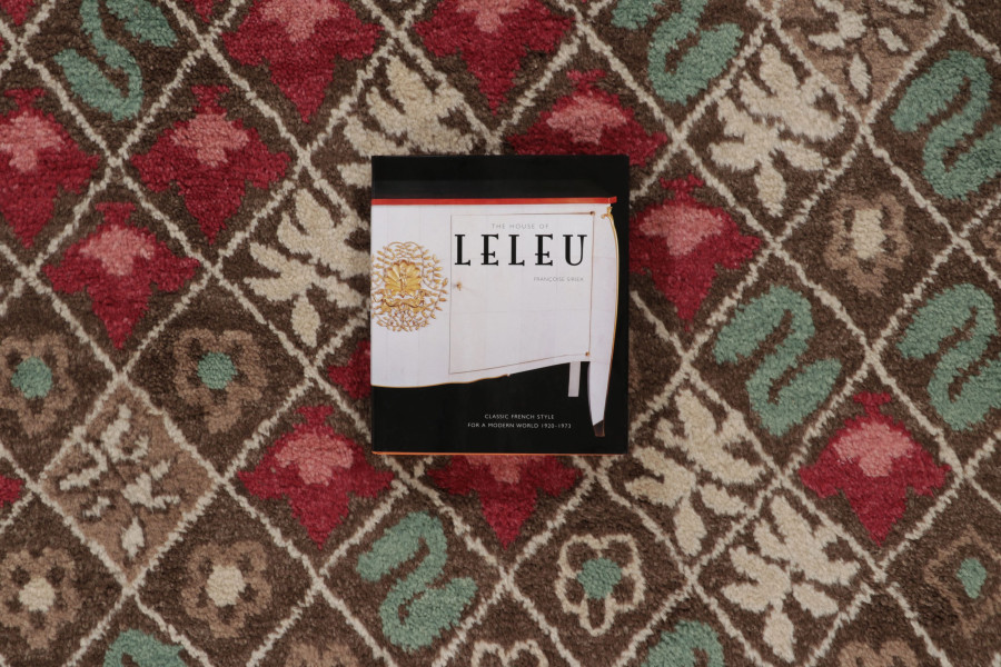 Contemporary Art Deco Floral Rug