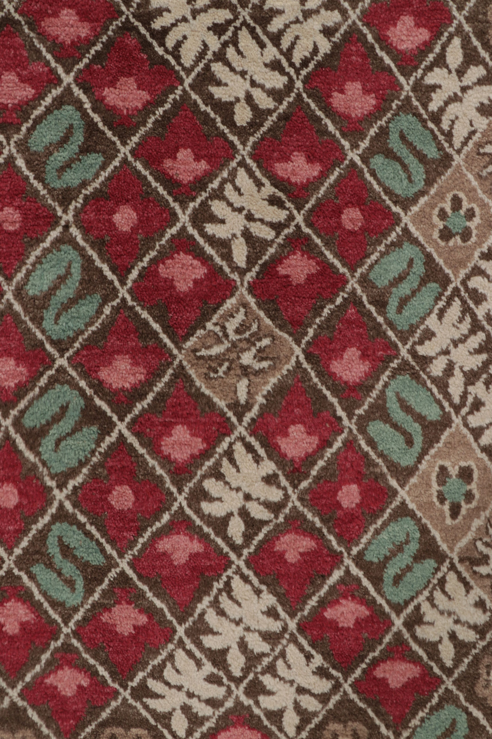 Contemporary Art Deco Floral Rug