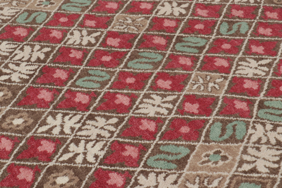 Contemporary Art Deco Floral Rug