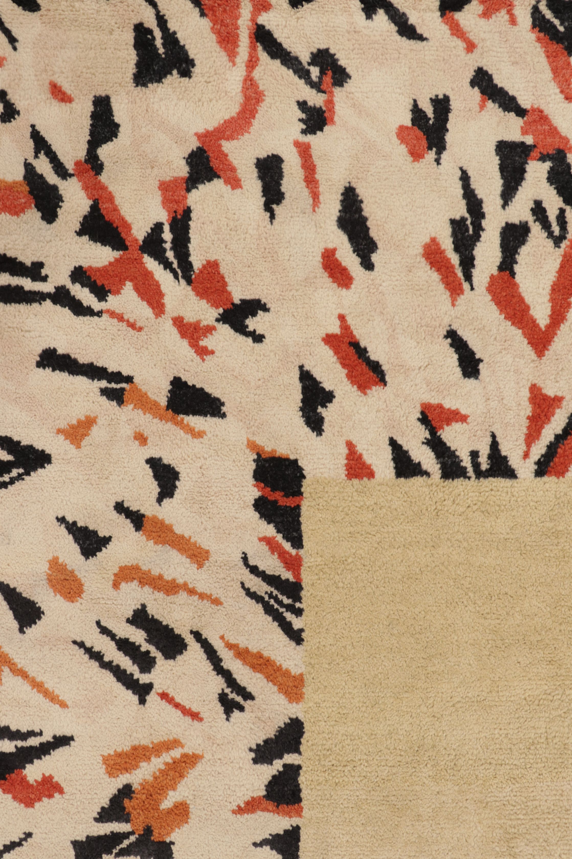 Contemporary Art Deco Square Rug