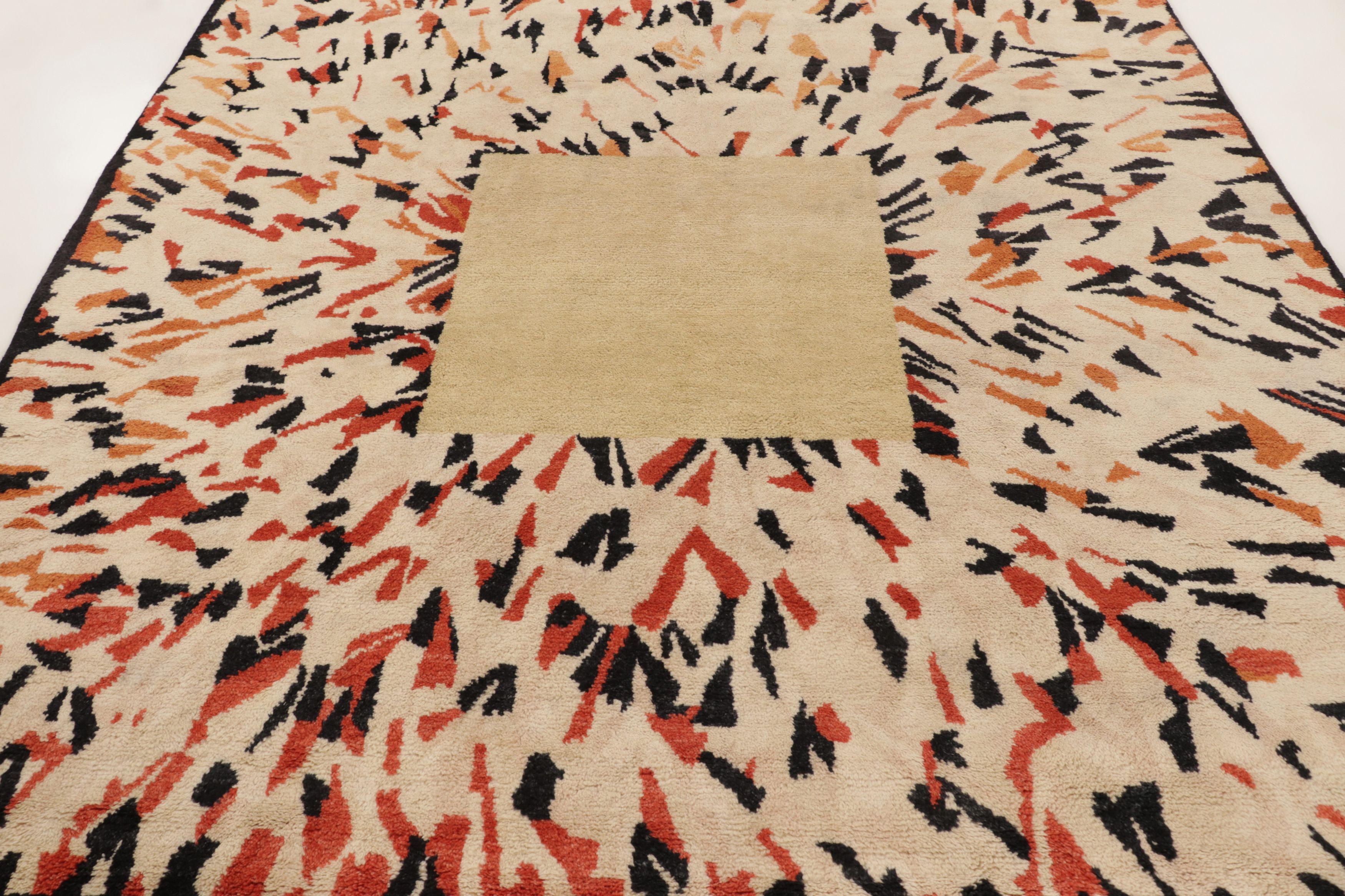 Contemporary Art Deco Square Rug