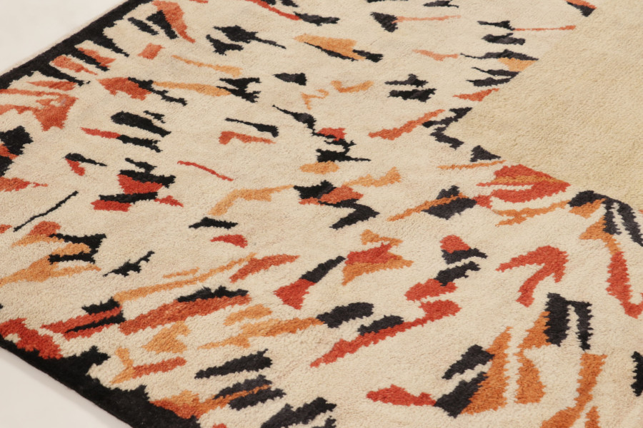 Contemporary Art Deco Square Rug