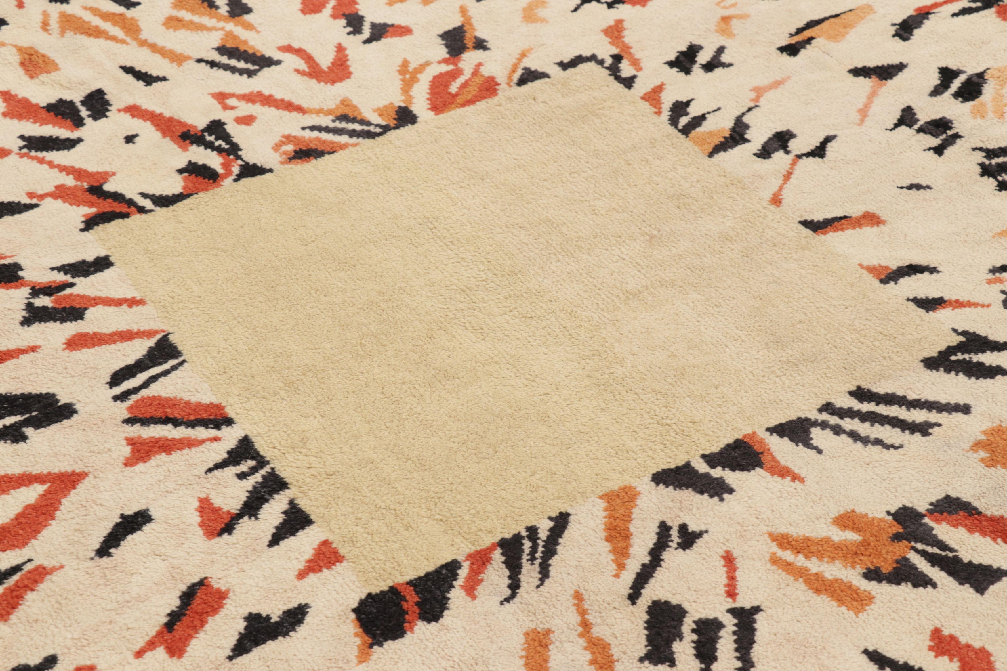 Contemporary Art Deco Square Rug