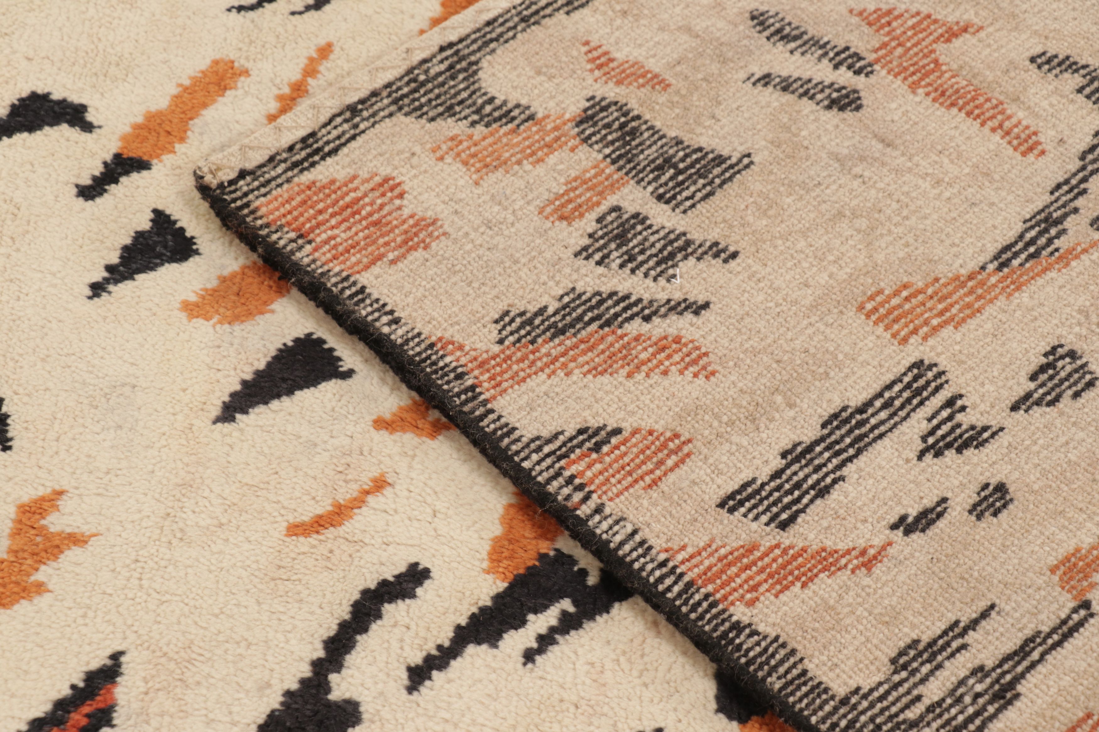 Contemporary Art Deco Square Rug