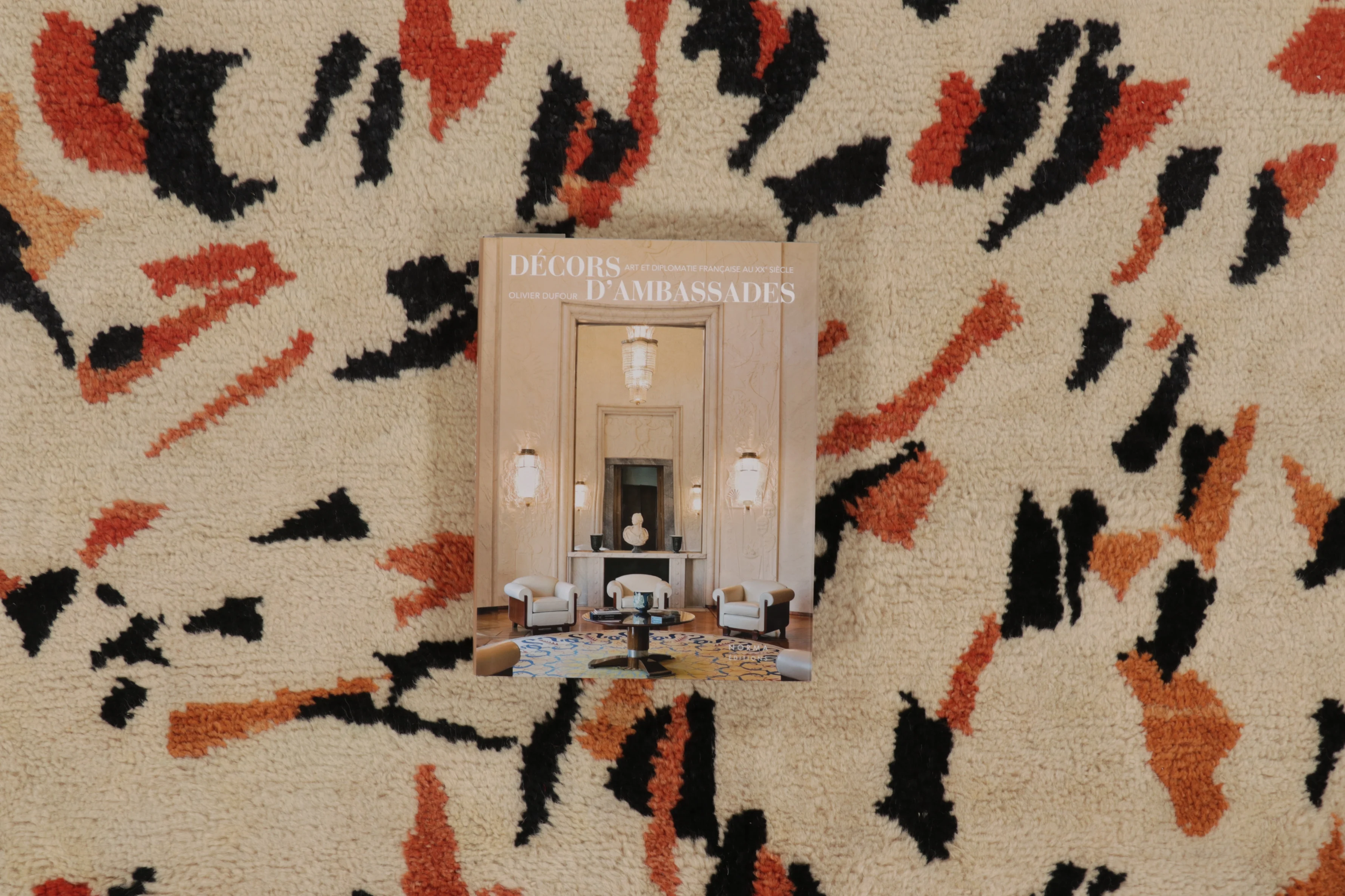 Oversized Contemporary Art Deco Square Rug
