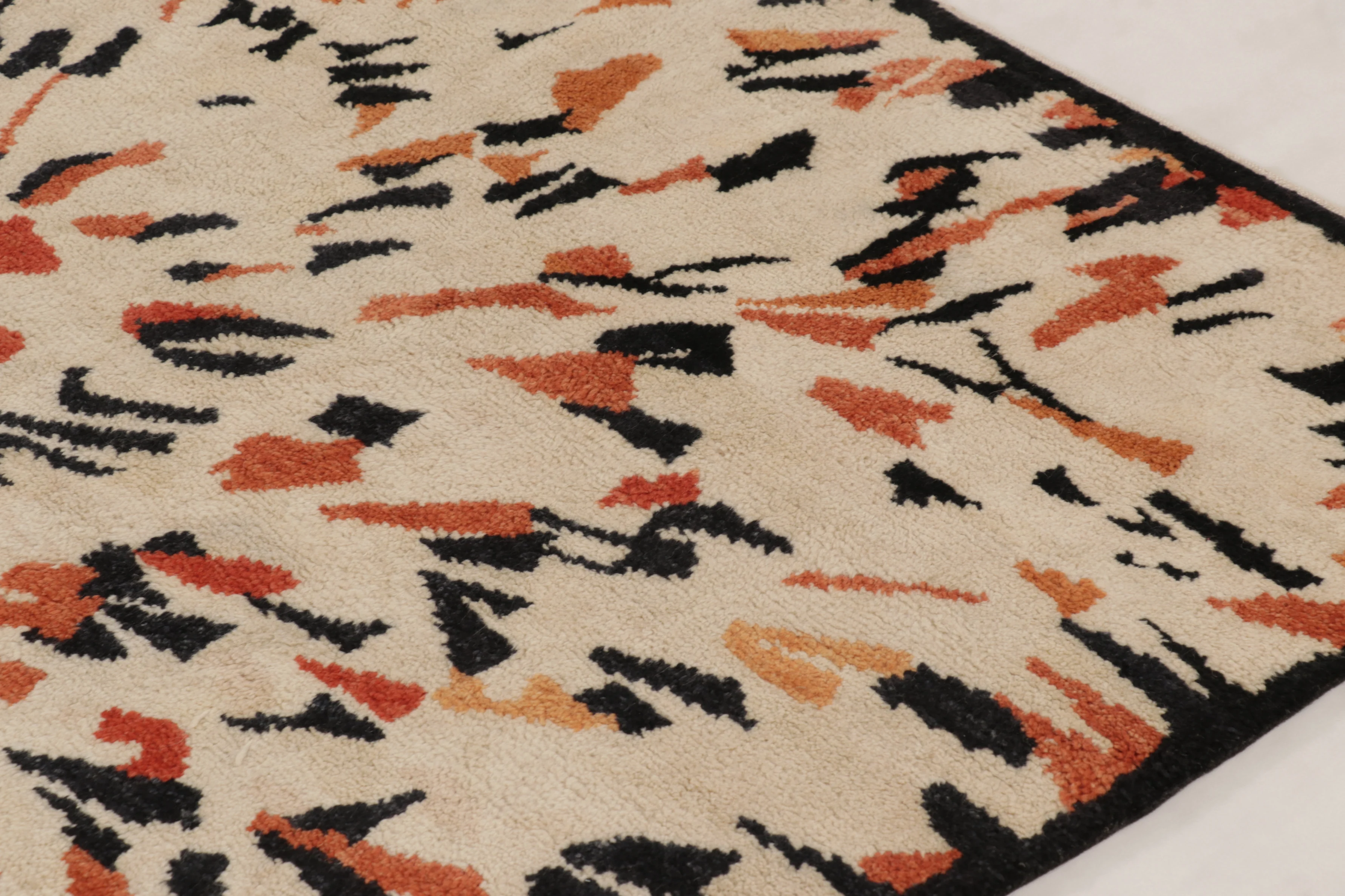 Oversized Contemporary Art Deco Square Rug