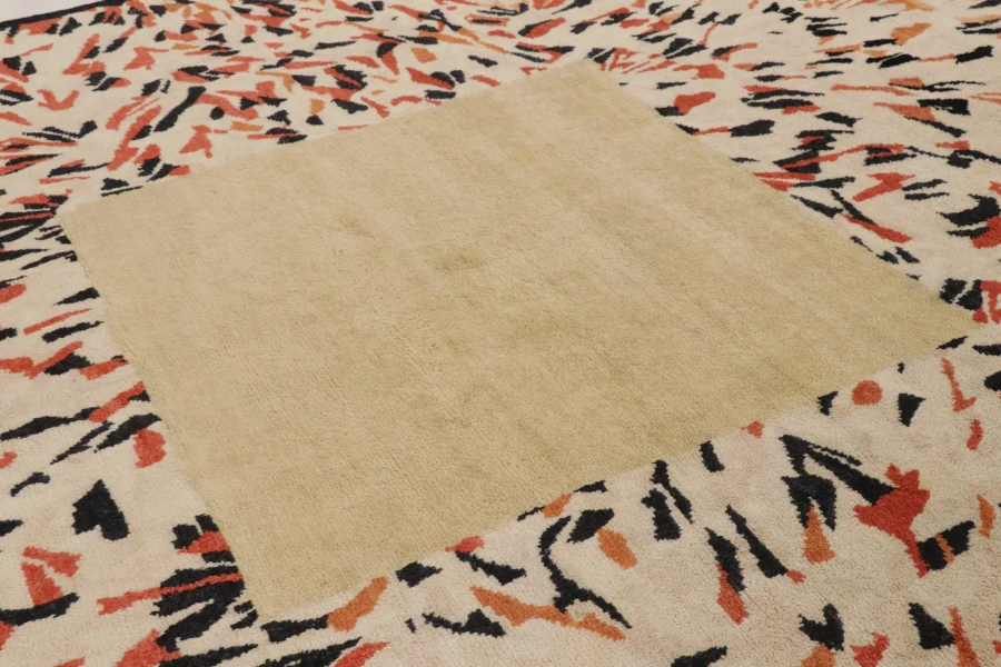 Oversized Contemporary Art Deco Square Rug