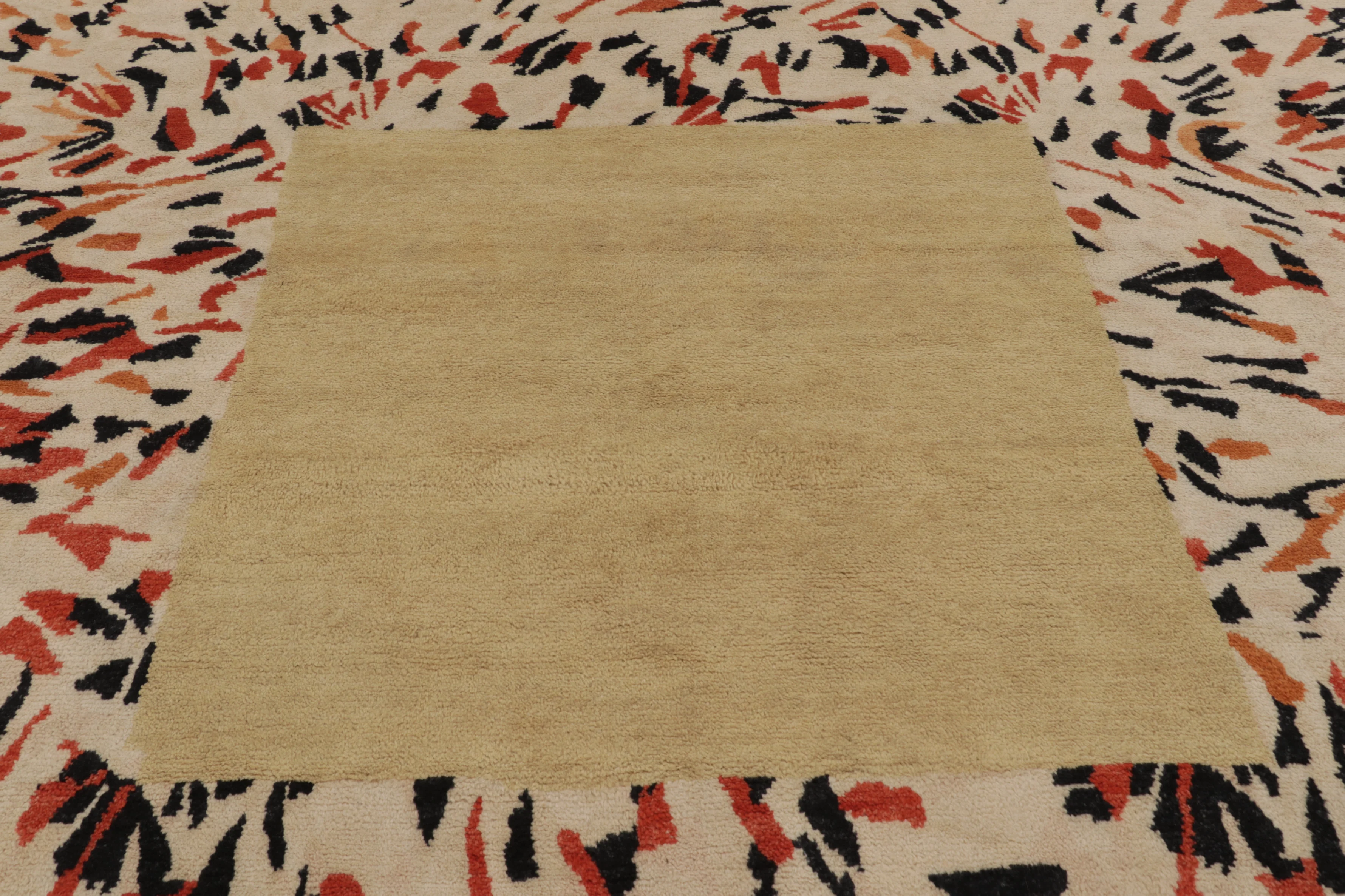 Oversized Contemporary Art Deco Square Rug