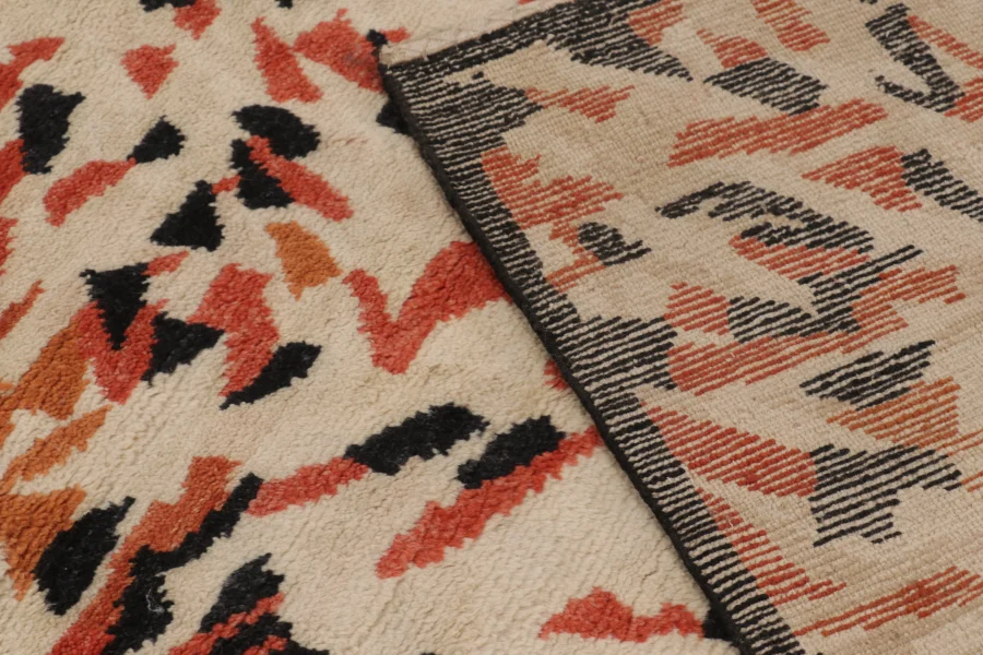 Oversized Contemporary Art Deco Square Rug