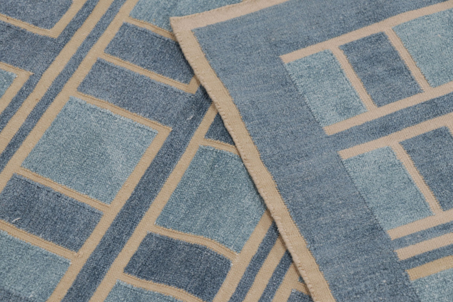 Contemporary Dhurrie Flatweave Rug
