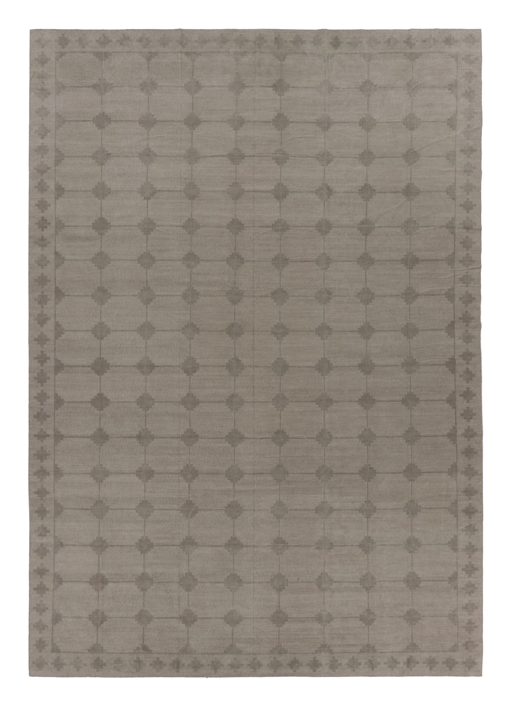 Oversized Contemporary Dhurrie Rug