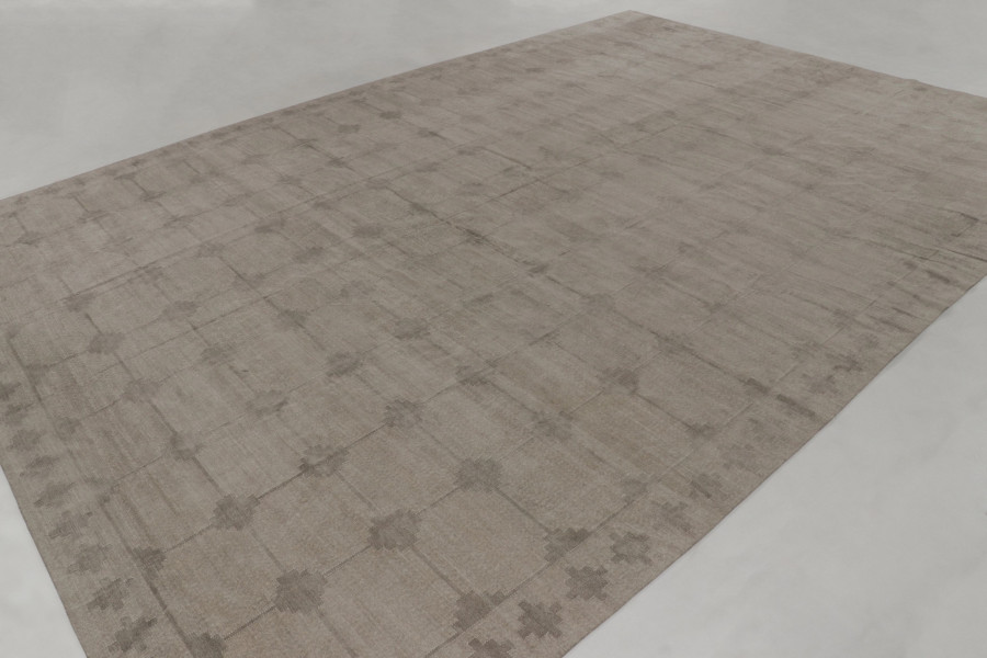 Oversized Contemporary Dhurrie Rug