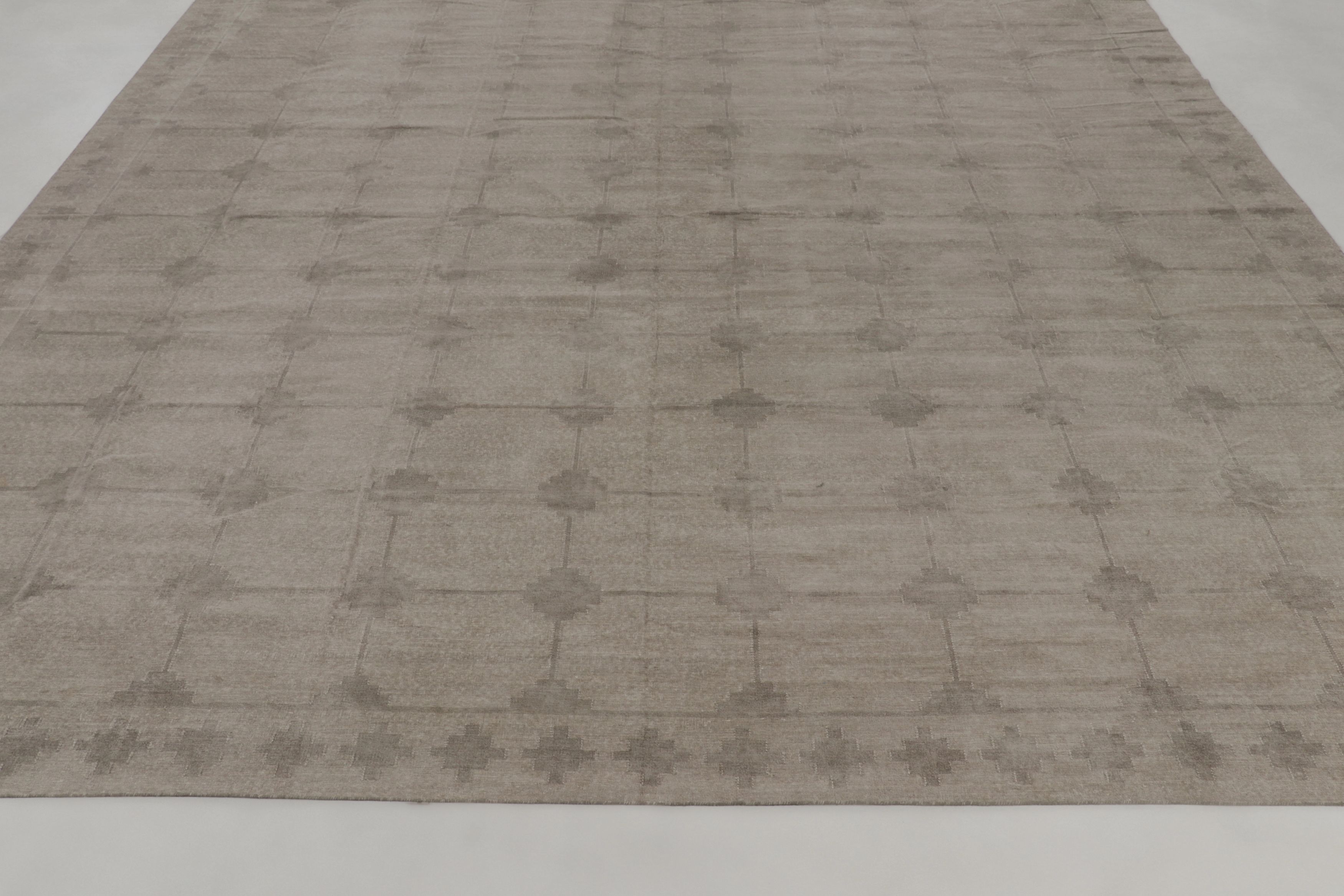 Oversized Contemporary Dhurrie Rug