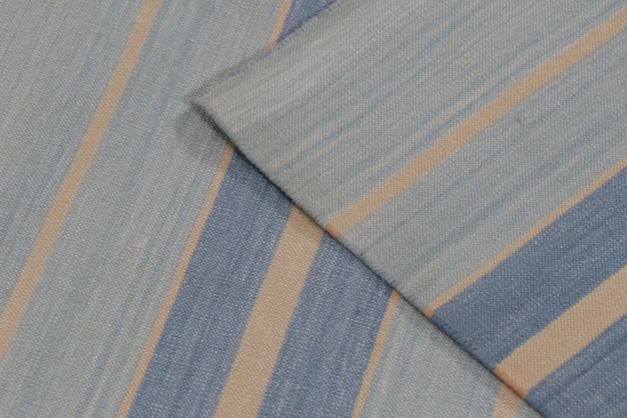 Contemporary Dhurrie Striped Gallery Runner