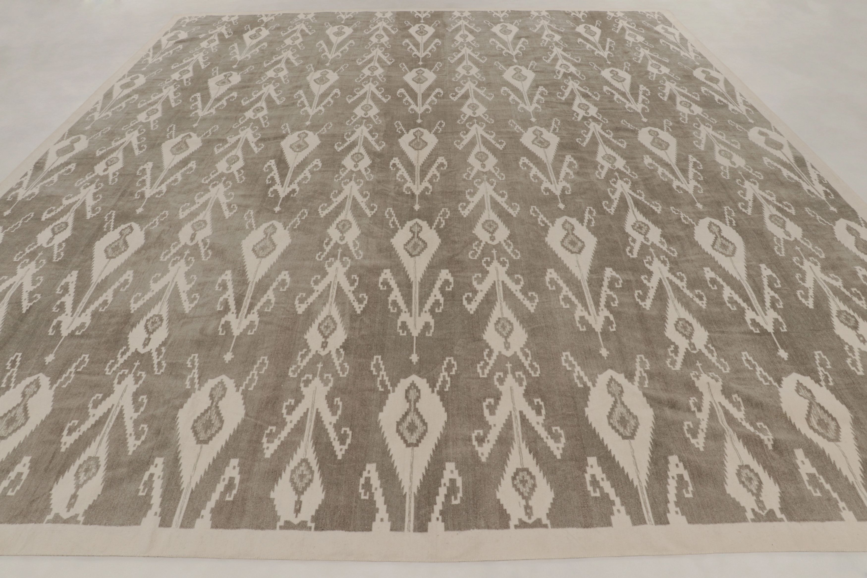 Oversized Contemporary Dhurrie Rug