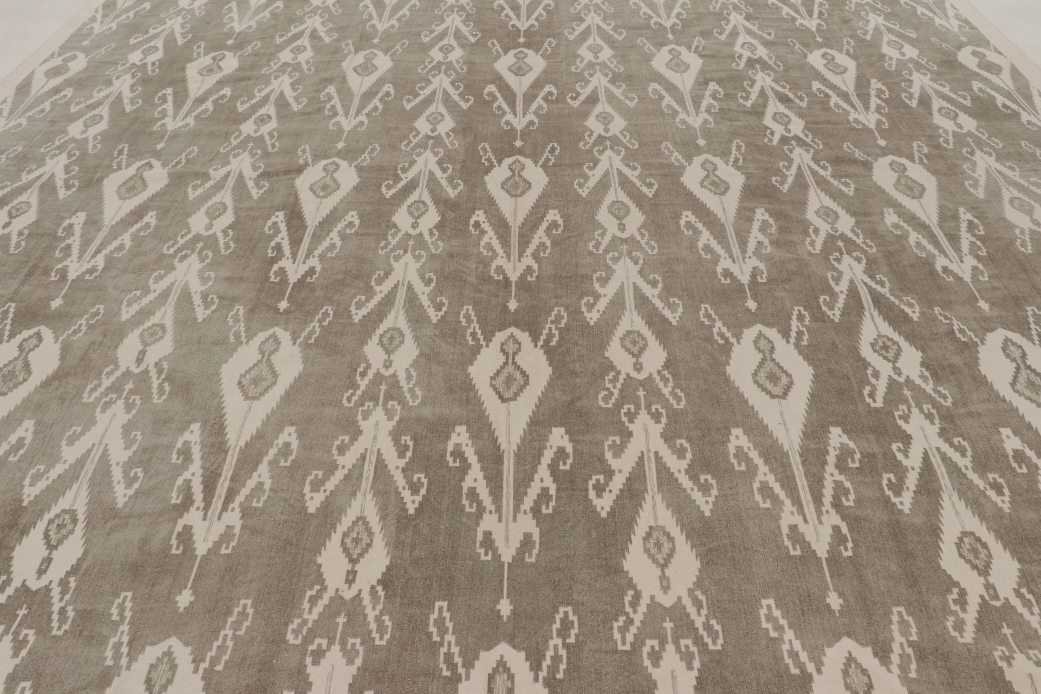 Oversized Contemporary Dhurrie Rug