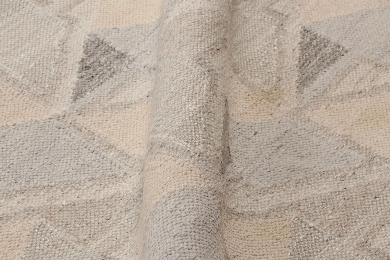 Oversized Contemporary Scandinavian Geometric Flatweave